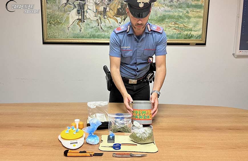 37enne arrestato a Telti per spaccio