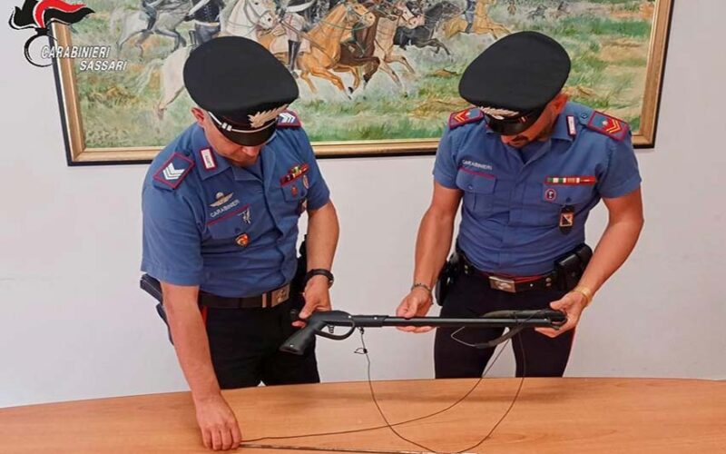 Arresto Olbia 46enne con fucile da sub