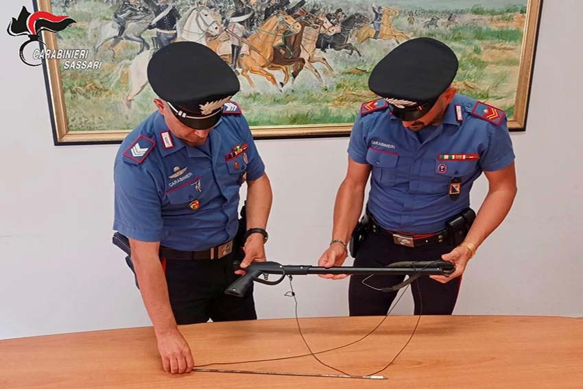 Arresto Olbia 46enne con fucile da sub