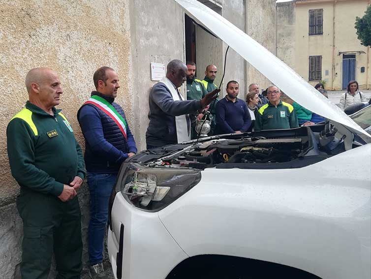 Benedizione automezzo barracelli Illorai