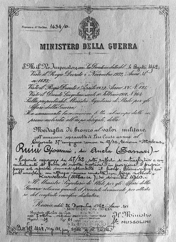 Giovanni Ruiu di Anela, un eroe della seconda guerra mondiale 2 Giovanni Ruiu 2
