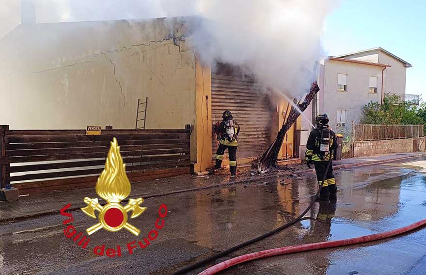 Incendio panificio Ploaghe