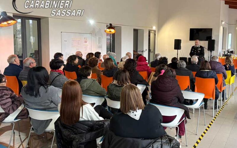 Incontro Carabinieri Ozieri contro le truffe anziani