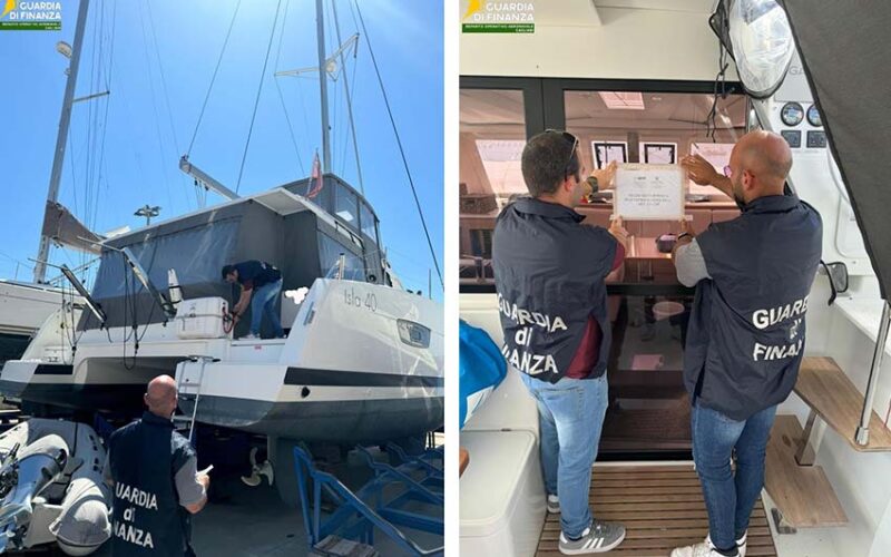Catamarano sequestrato Olbia