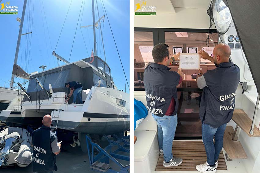 Catamarano sequestrato Olbia