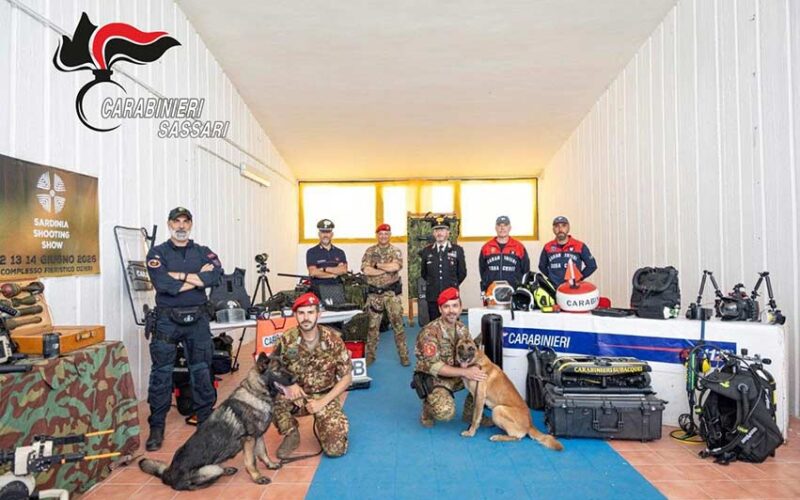 Crabinieri al Sardinia Shooting Show Ozieri