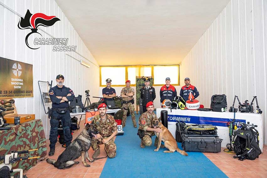 Crabinieri al Sardinia Shooting Show Ozieri