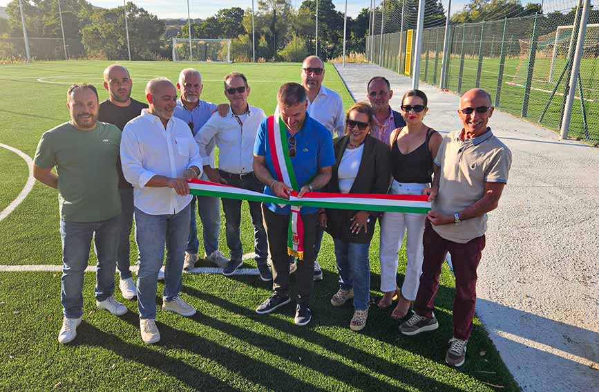 Inaugurato campo calcio a 7 Monti