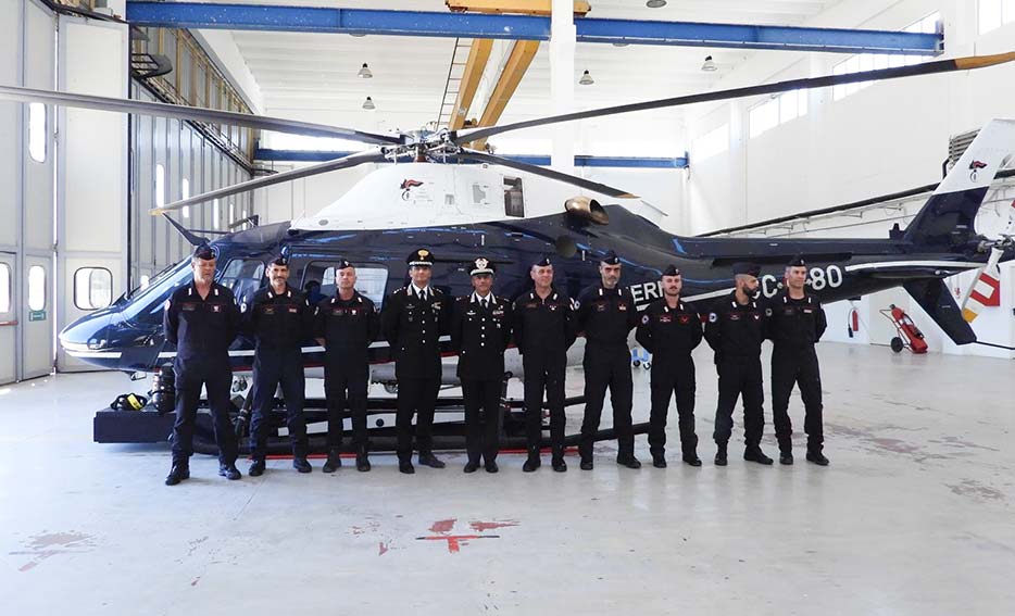 Nuovo elicottero Carabinieri a Olbia