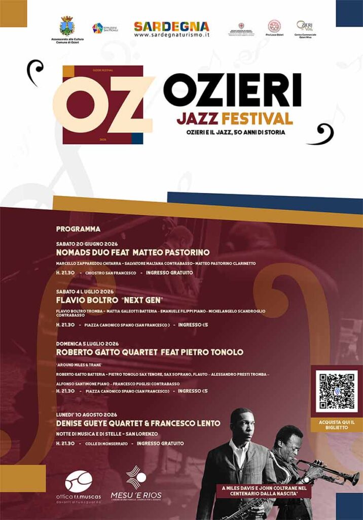 Il grande Jazz torna protagonista a Ozieri 2 Ozieri Jazz Festival presentazione