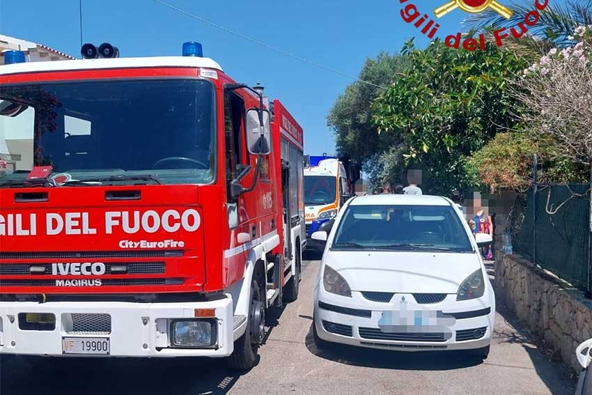 Incendio appartamento Palau