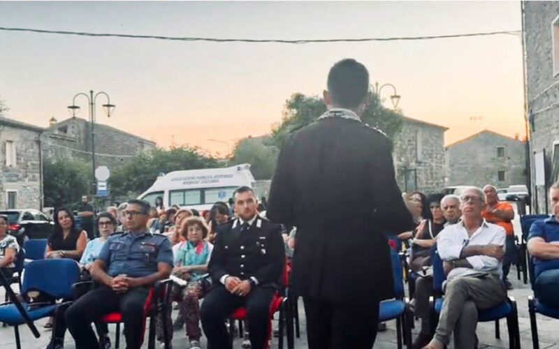 Osidda incontro Carabinieri truffe