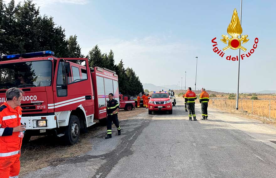 Vigili del Fuoco incendio Ottana