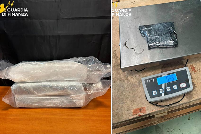 Cocaina sequestrata Cagliari GdF