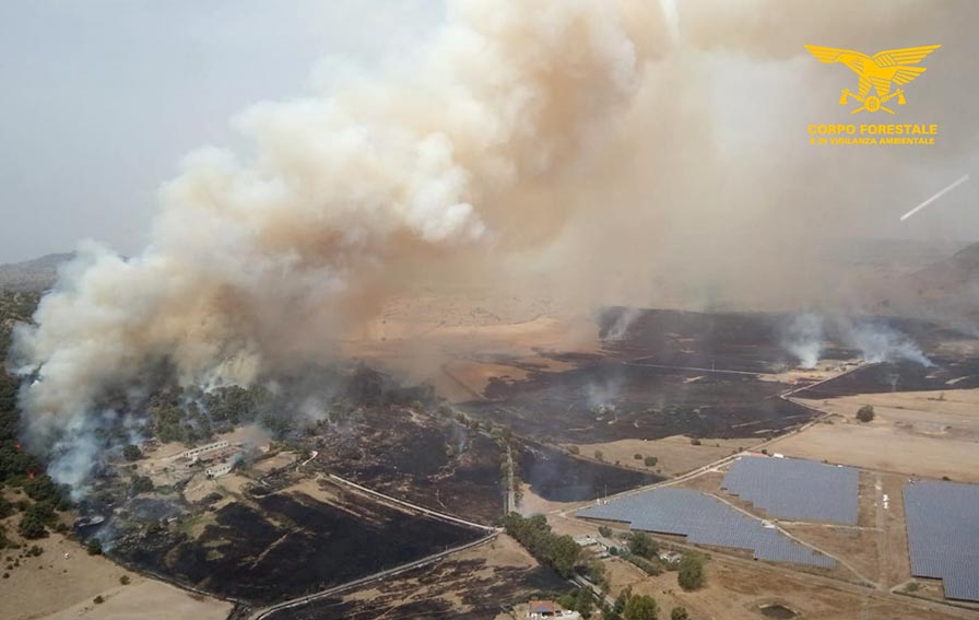 Incendio Giave