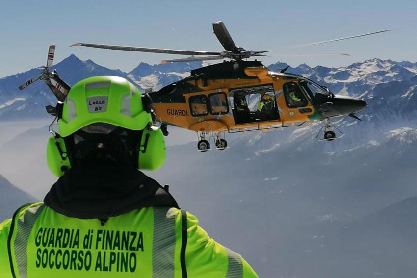 Soccorso alpino Guardia di Finanza