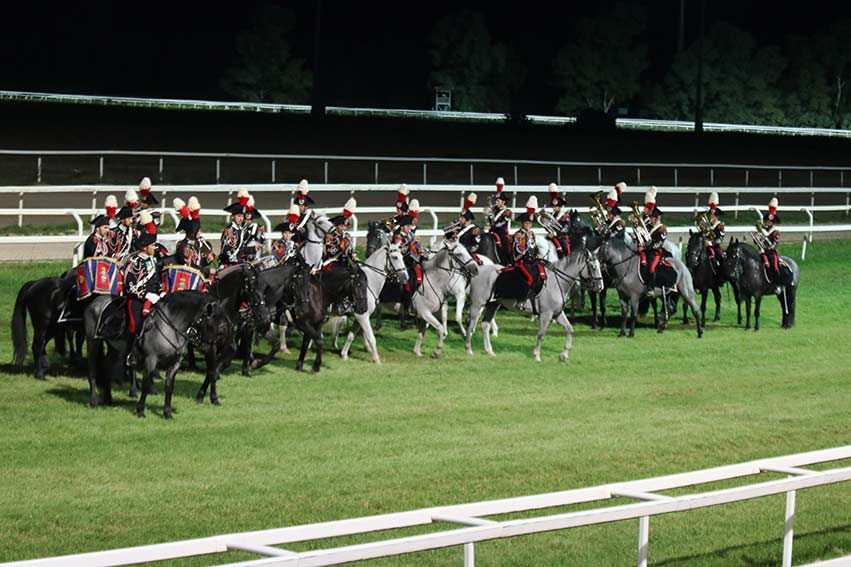 La Fanfara del 4° Reggimento Carabinieri a cavallo