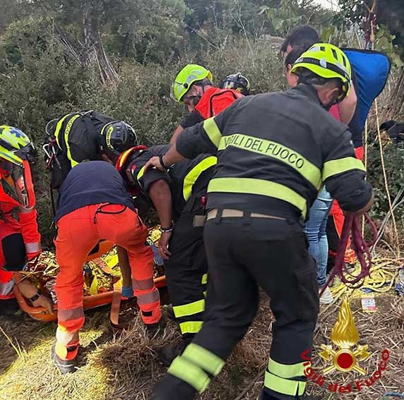 Soccorso uomo Ozieri pozoo 1