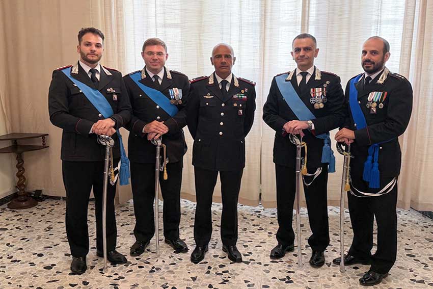 Ufficiali Carabinieri Sassari trasferiti