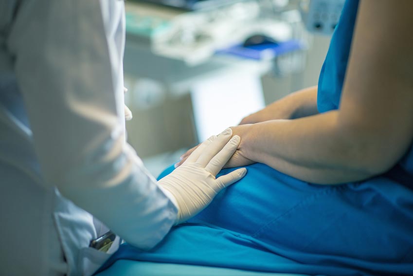 Medico paziente donna