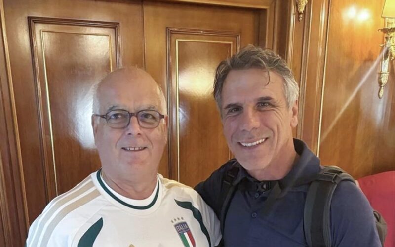 Salvatore Scintu con Gianfranco Zola
